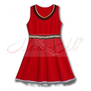 Traditional  Women's pinafore (sukman)  richly decorated with braids