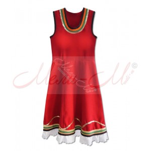 Traditional  Women's pinafore (sukman)  richly decorated with braids