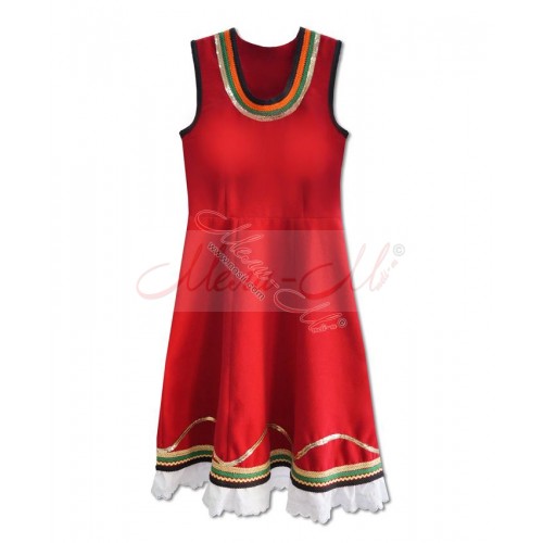 Traditional  Women's pinafore (sukman)  richly decorated with braids