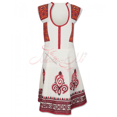 Traditional  Women's pinafore (sukman)  richly decorated with braids