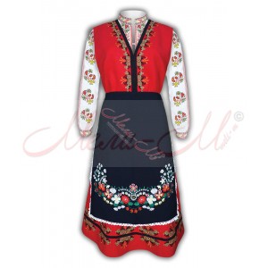 Traditional Embroidered Women's Folklore costume