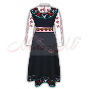 Traditional  Women's Folklore costume, richly decorated with braids and pendari