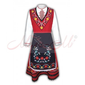 Traditional Embroidered Women's Folklore costume