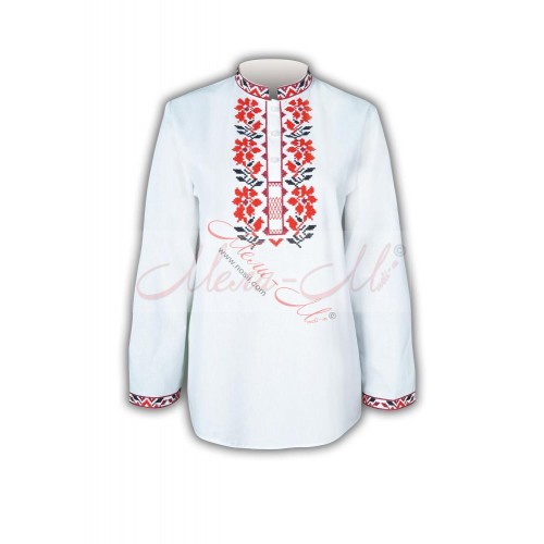 Women's embroidered long shirt