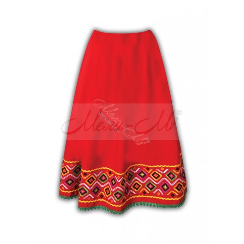 Bulgarian traditional embroidered skirt for woman