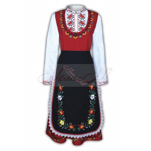 Traditional Embroidered Women's Folklore costume