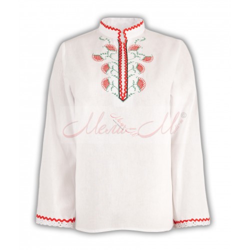 Women's embroidered long shirt