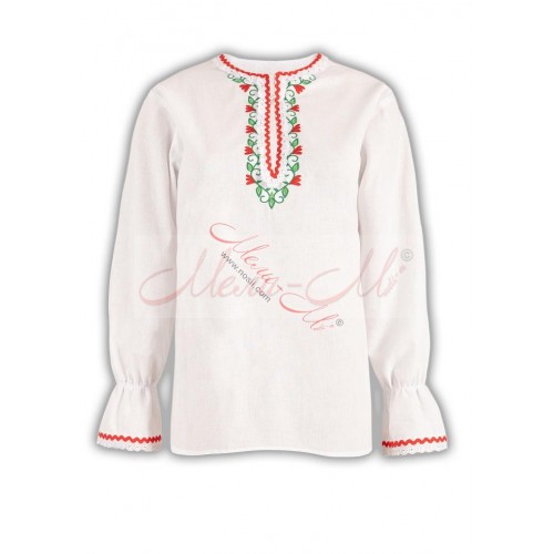 Women's embroidered long shirt