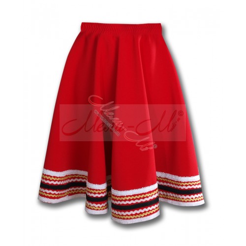 Bulgarian traditional  skirt for girl with nice folklore decoration