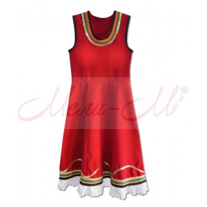 Traditional  Women's pinafore (sukman)  richly decorated with braids