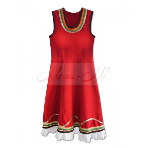 Traditional  Women's pinafore (sukman)  richly decorated with braids