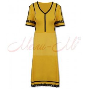 Traditional  Women's pinafore (sukman)  richly decorated with braids