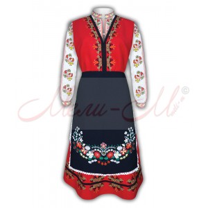 Traditional Embroidered Women's Folklore costume