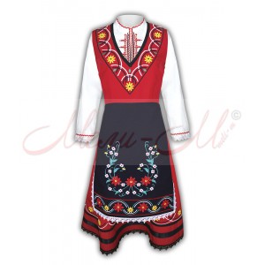 Traditional Embroidered Women's Folklore costume