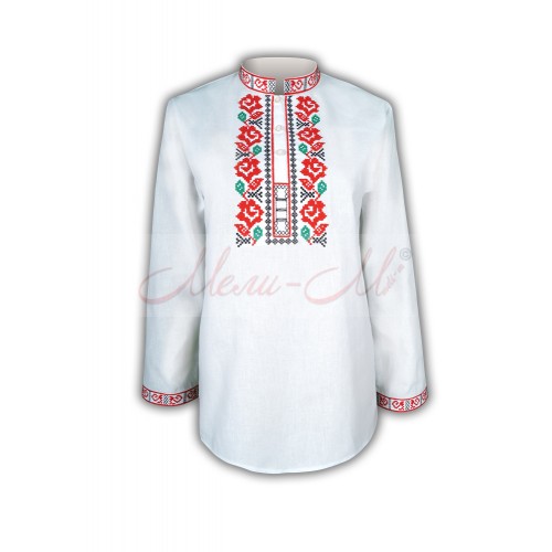 Women's embroidered long shirt