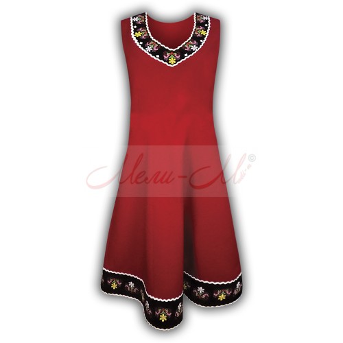 Traditional Embroidered Women's pinafore (sukman)