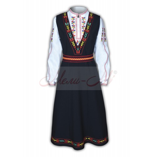 Traditional Embroidered Women's Folklore costume