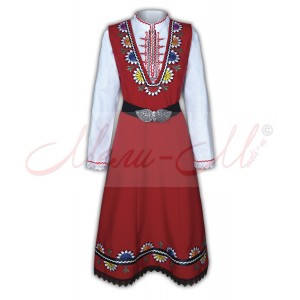 Traditional Embroidered Women's Folklore costume