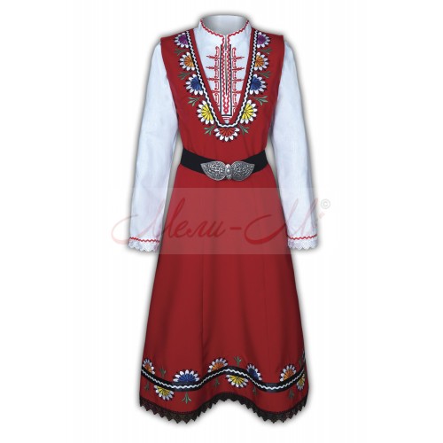 Traditional Embroidered Women's Folklore costume