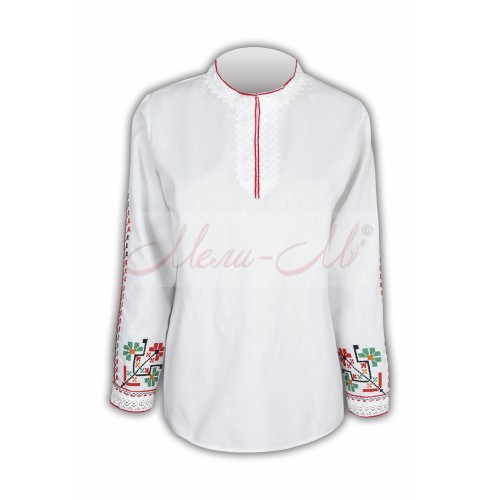 Women's embroidered long shirt