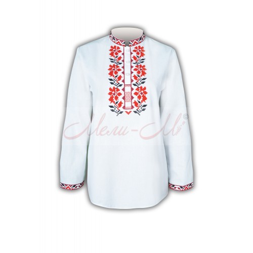 Women's embroidered long shirt