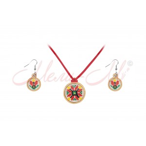 Jewelry with embroidery "Elbetitsa"