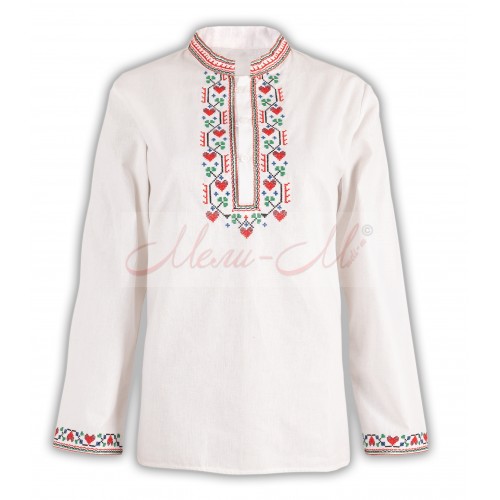 Women's embroidered long shirt