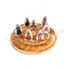 Luck for a pie with folk costumes