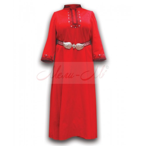 Women's Folklore embroidered costume with Metal Belt buckle-11k