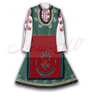 Women's folklore costume with embroidery from Ihtiman region