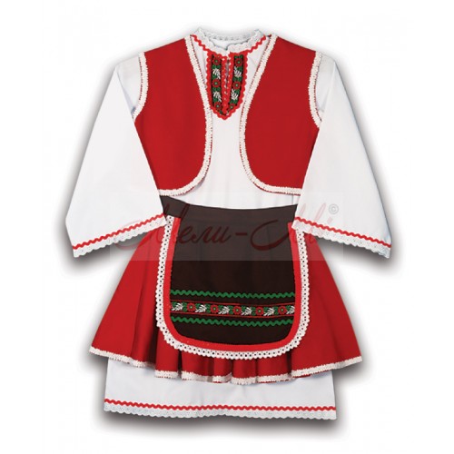 Traditional kids folklore costume