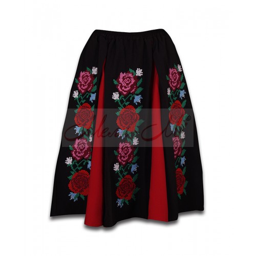 Bulgarian traditional embroidered skirt for woman