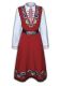 Traditional Embroidered Women's Folklore costume