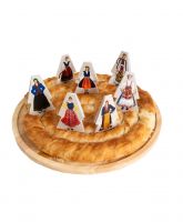 Luck for a pie with folk costumes