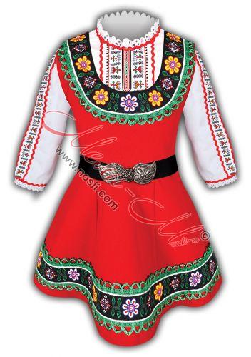 Тракийска народна носия за момиче