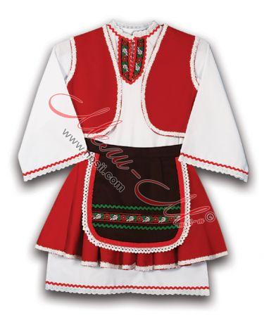 Traditional kids folklore costume