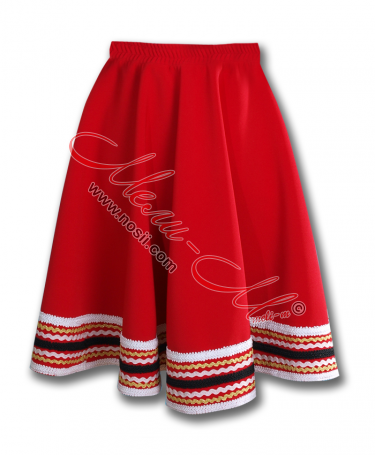 Bulgarian traditional  skirt for girl with nice folklore decoration
