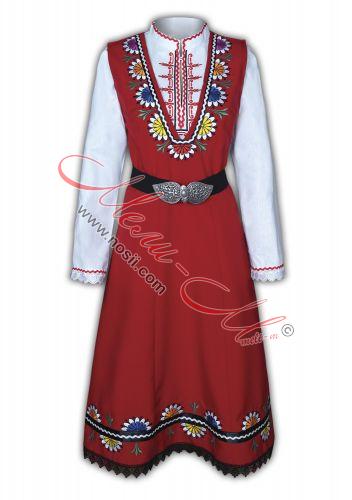 Traditional Embroidered Women's Folklore costume