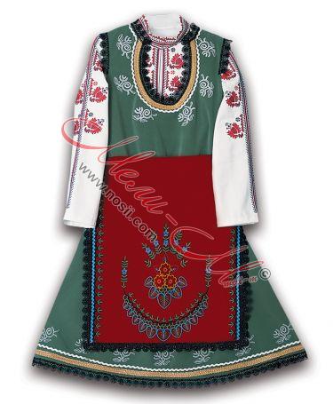 Women's folklore costume with embroidery from Ihtiman region